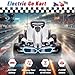 Wanan Electric Go Kart with Adjustable Seat, 24V Licensed BMW Drift Kart with Dual 2 x 200W Motors, Crazy Go Cart for Kids Ages 6-12, LED Lights, Drift Mode and 2 Speed (White, 24V)