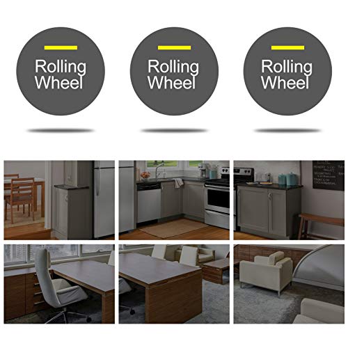 Rodas giratórias TEHAUX 5 peças sem ruído resistentes ao desgaste universal para móveis e carrinho d