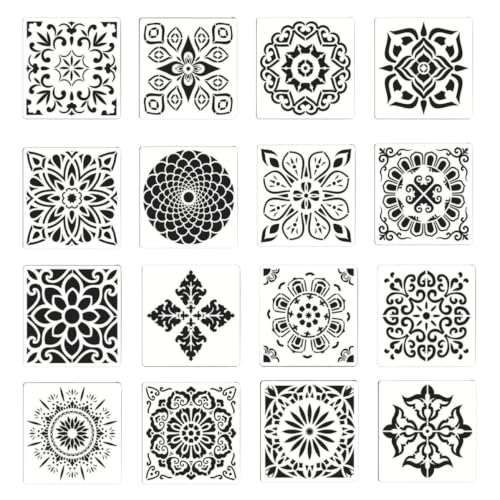 Plantillas de mandala seguras para pintar manualidades infantiles sin cortes