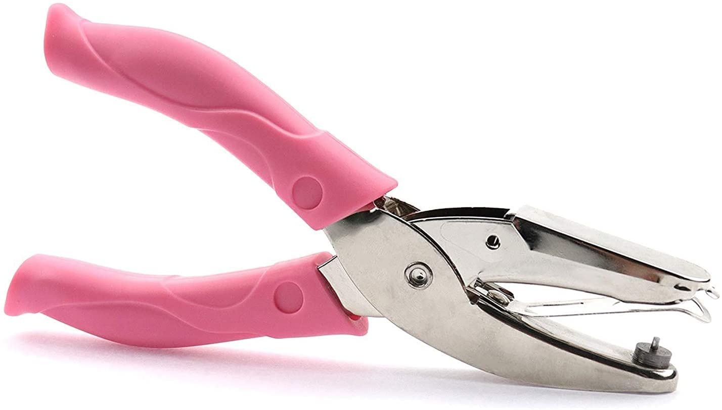 Rongon Star Hole Punch Paper Hole Puncher Pliers 1/4 Inch Handheld Hole Puncher for Crafts Single Punch Plier for Kids DIY Craft Paper Tag & Ticket Office Back