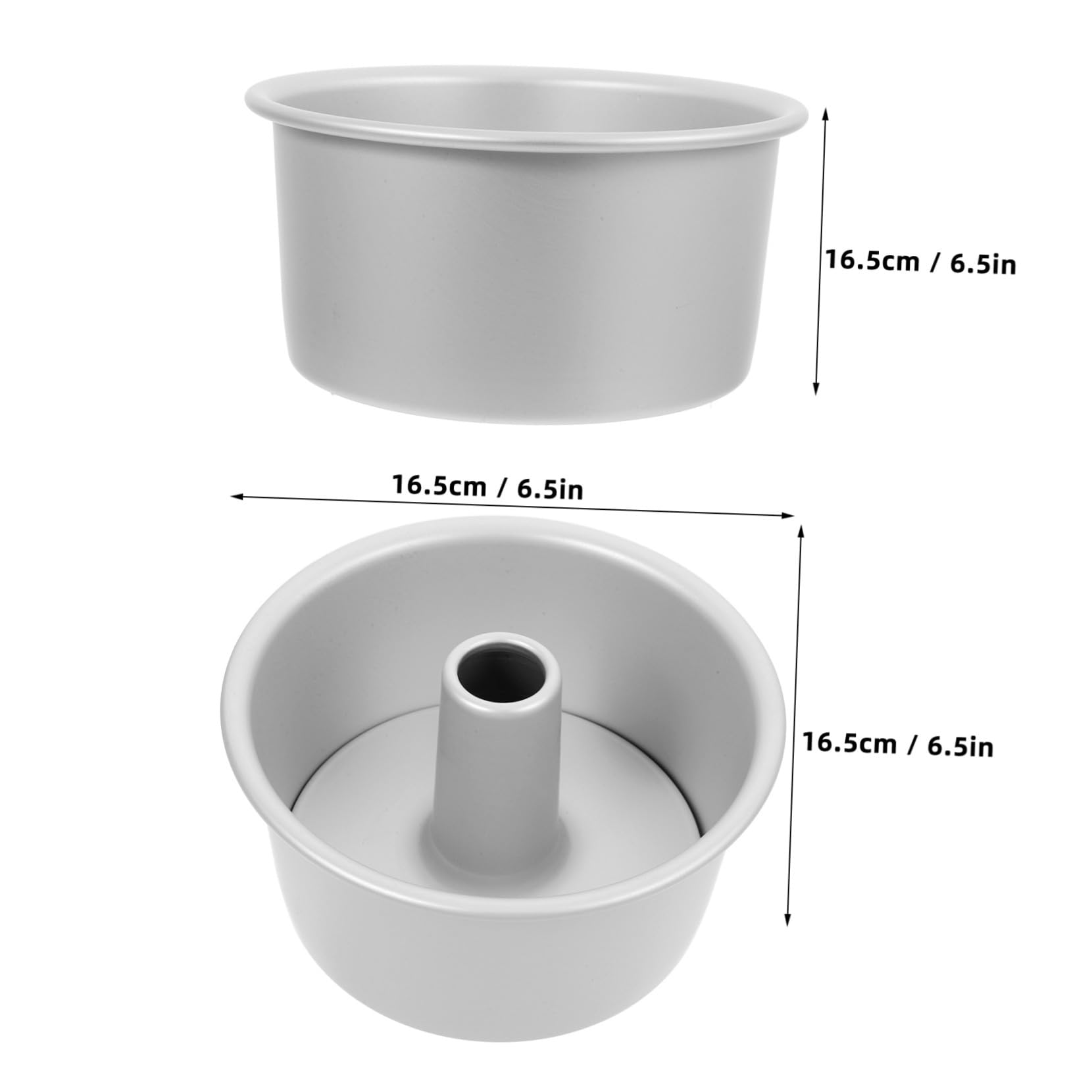 Molde Redondo para Pastel de Aluminio con Desmontable Antiadherente Distribución Uniforme de Calor para Hornear Tartas y Mousse