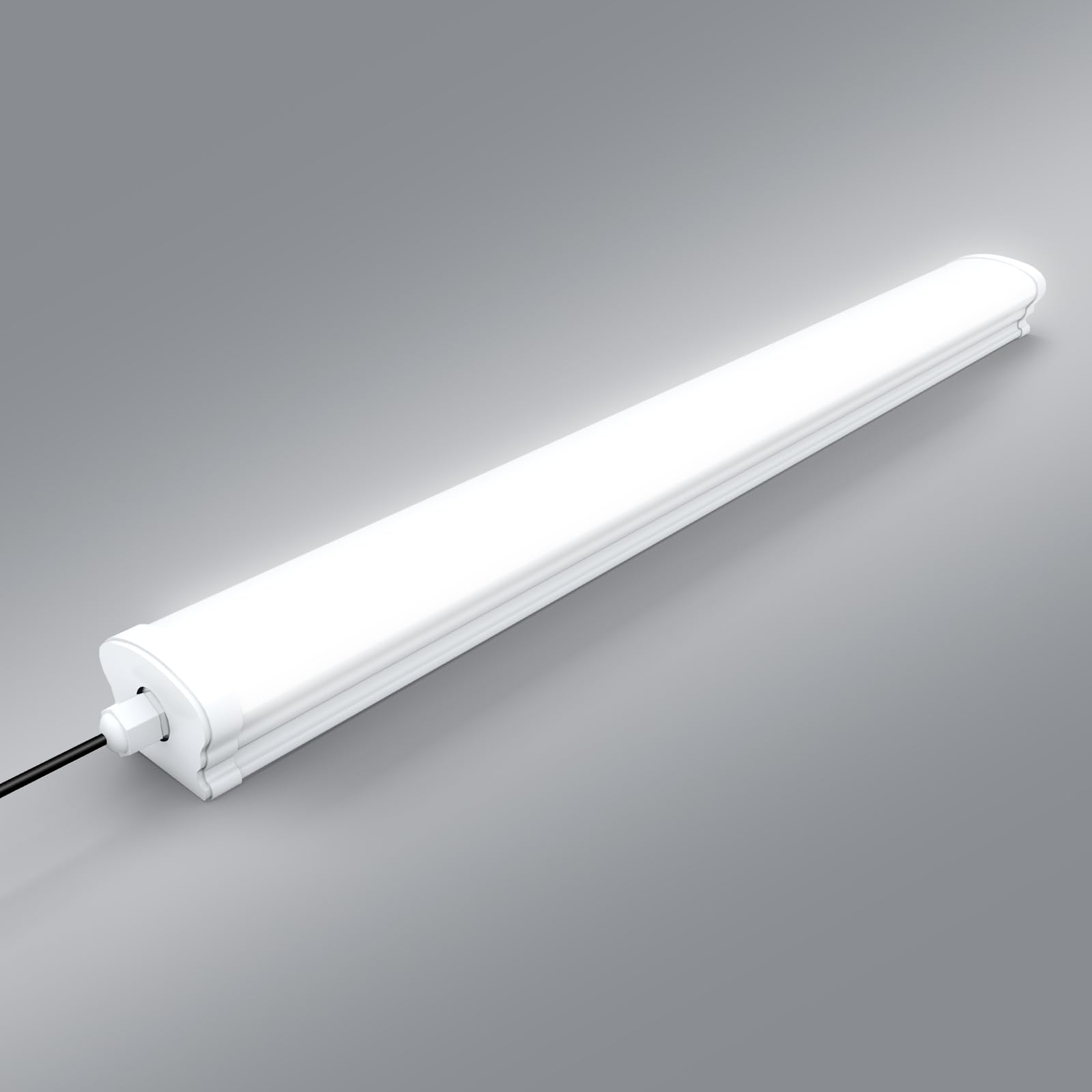 Lightasea 4FT Led Batten Light, 40W IP66 Tube Light Surface Mounted Ceiling Light Cool White 6500K 4000LM 120 °Beam Angle Led Tube Lights for Shop, Office, Living Room, Garage, Warehouse, Kitchen