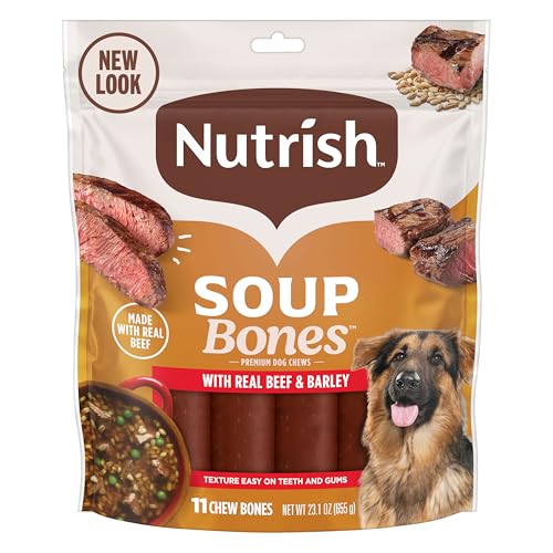 Nutrish Soup Bones Premium Dog Chews with Real Beef and...