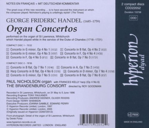 Vista 2 de Handel Organ Concertos