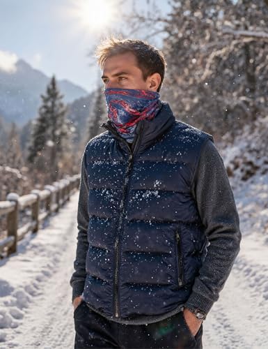 Image of Men'S Winter Lightweight Puffer Vest Sleeveless Jacket Casual Puffy Vests