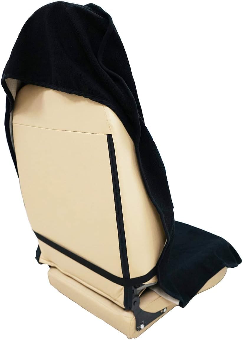 Housse pour siège de Voiture pour l'avant,Sièges arrière，Protection du siège Voiture Universelle, Housses de siège Individuelles,Coton,modèle Universel,étanche,Tissu-éponge (Siège avant-Kaki)