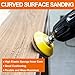 VRKET 64 PCS 2 Inch Sanding Disc Pad,Hook and Loop Sanding Pads 180 to 3000 Wet Dry Sponge Sandpaper with 1/4” Shank for Drill Sanding Grinder Rotary Tools Curved Surface Polishing and Sanding