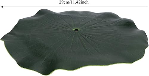 Miniatura 2 de Bandeja flotante de hoja de loto para bomba de fuente solar, bandeja flotante portátil para estanque de jardín, piscina, estanque de peces