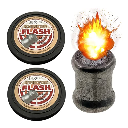 Balines explosivos Kvintor Flash 5.5mm | 2 Cajas de perdigones para carabinas, Rifles y escopetas de balines de 5,5mm Cover