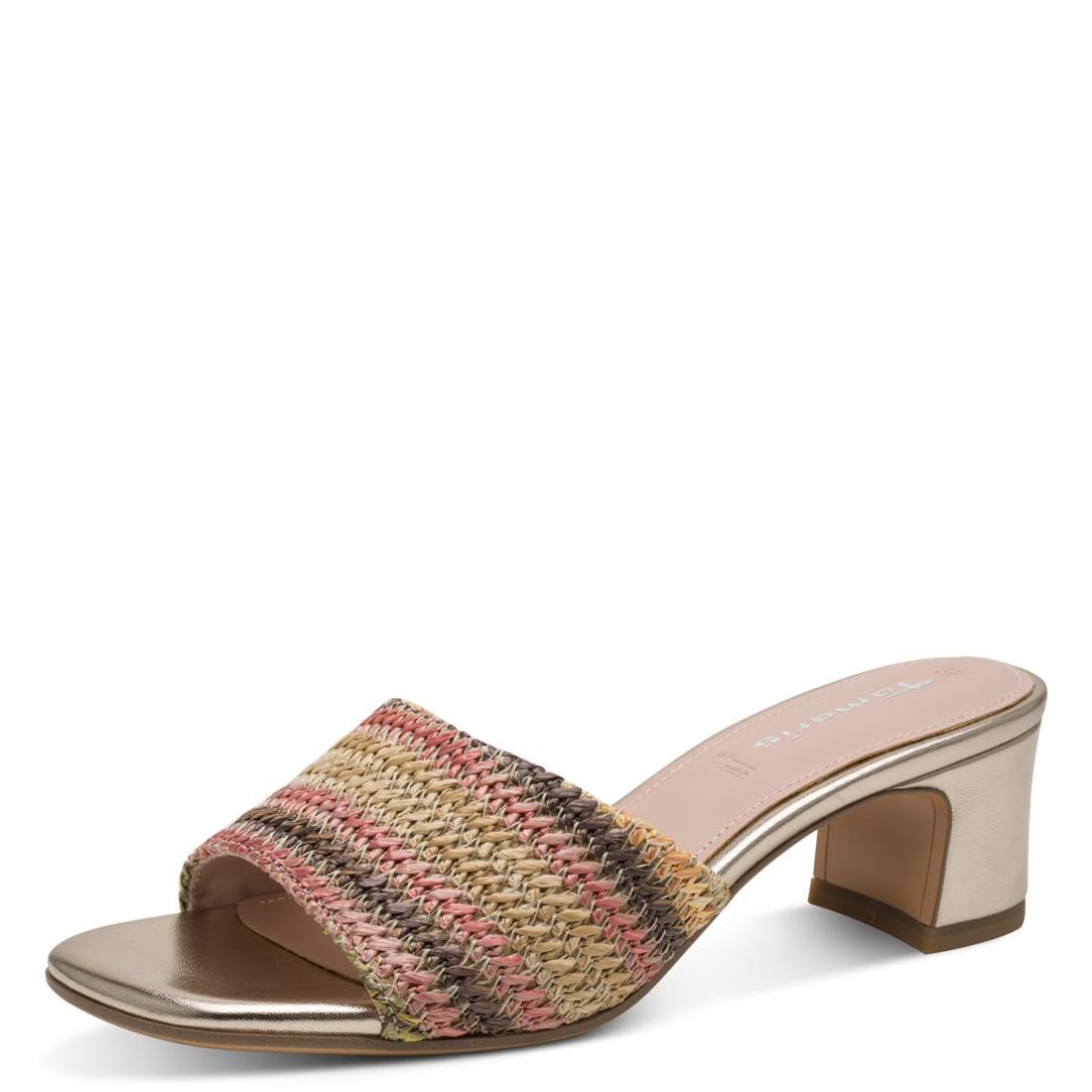 Tamaris Women's mule with block heel pink 5.5 UK