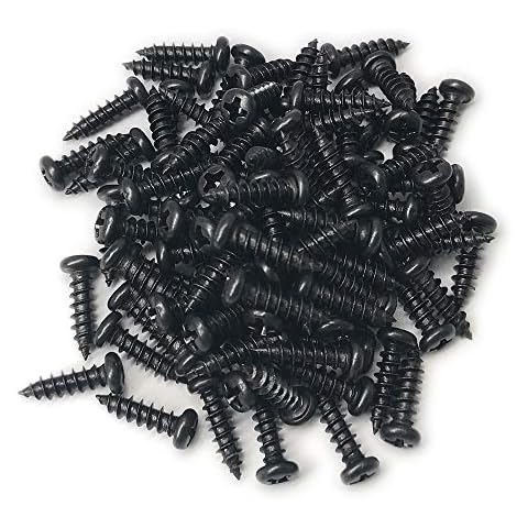 Wood Screw Alamic #8 X 1/2" Wood Screw Pan Head Phillips Black Oxide Coated - 100 Pack Cover