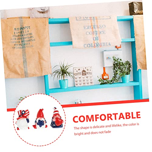 Bestoyard 9 Pcs Resin Dwarf Outdoor Ornament Nativity Craft Outdoor Decor Resin Gnomes Figurines Patriotic Decorations Memorial Day Decorations Independence Day Gnomes July 4Th Gnome Decors #TOP7