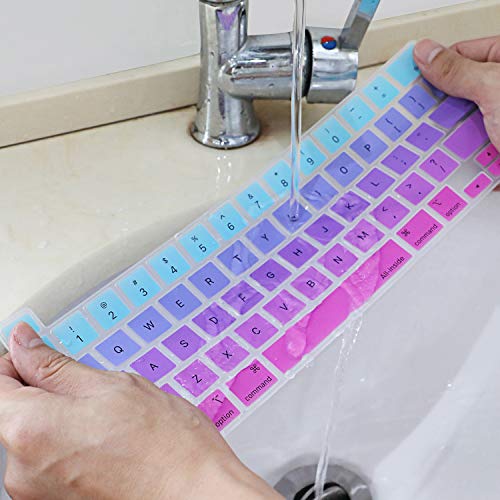 Funda para teclado de MacBook Pro 2020 A2251 A2289 A2141 bicolor 5