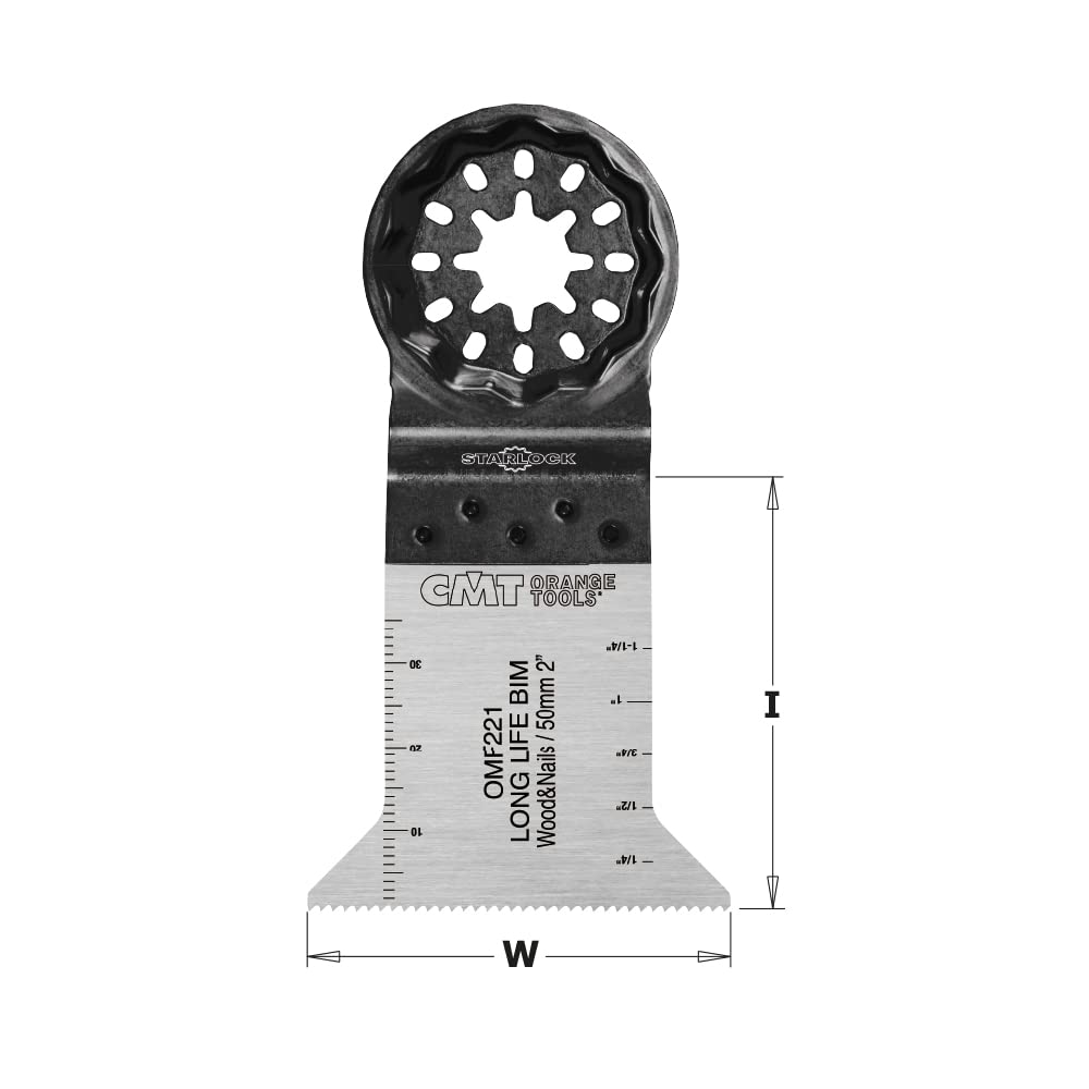 CMT OMF221-X5 Lame taglio dal pieno 28mm per legno e chiodi. Lunga durata, Attacco Starlock, 5 pz