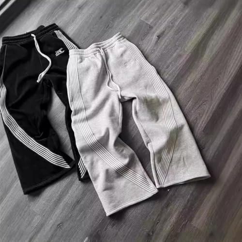 Men's Street Sport Pants Men's Hip-hop Striped Casual Loose Wide-Leg Running Pants Women's Y2k Long Pants4