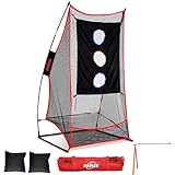 Kapler Football Kicking Net for Field Goals - 3x6FT Portable Football Net with Holder Tee - Sideline Practice for Backyard Skill Improvement