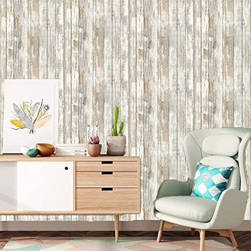 Hode Wood Sticky Back Plastic 45X200cm Self Adhesive Wallpaper Furniture Sticker Vinyl Film Roll for Shelf Liner Countertop Waterproof Retro Style