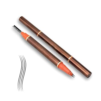 2 Tip UltraFine Pen - For Beard & Eyebrows - Water Resistant, Natural Look, Easy to Use, Long Lasting - Beard Pencil Filler, Eyebrow Pencil Filler - Beard Pen, Brow Pen BLACK