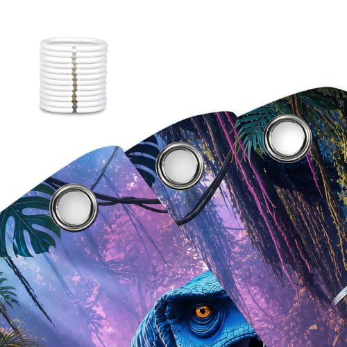 Image of Wathon Dinosaurs Shower Curtain for Kids Bathroom