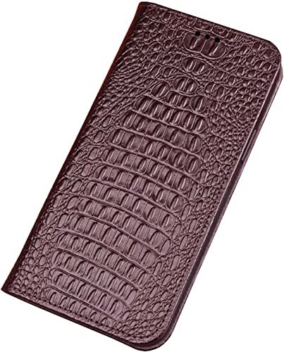 Étui iPhone 14 anti rayure antichoc cuir rabat crocodile