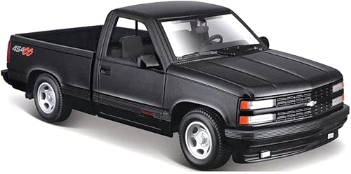 1993 Chevy 454 SS Pickup Truck Negro 124 Diecast Model Car 32901bk