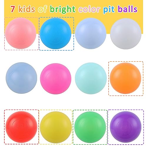 Kids Ball Pit Balls 2000 for Toddlers, Plastic Soft Balls for Toy Playpen, Crush Proof BPA Free Balls for Baby Ball Pit, Colorful Pit Balls 1000-2 Bags for Play Tent Pet Dogs, 2.2 Inch / 5.5CM