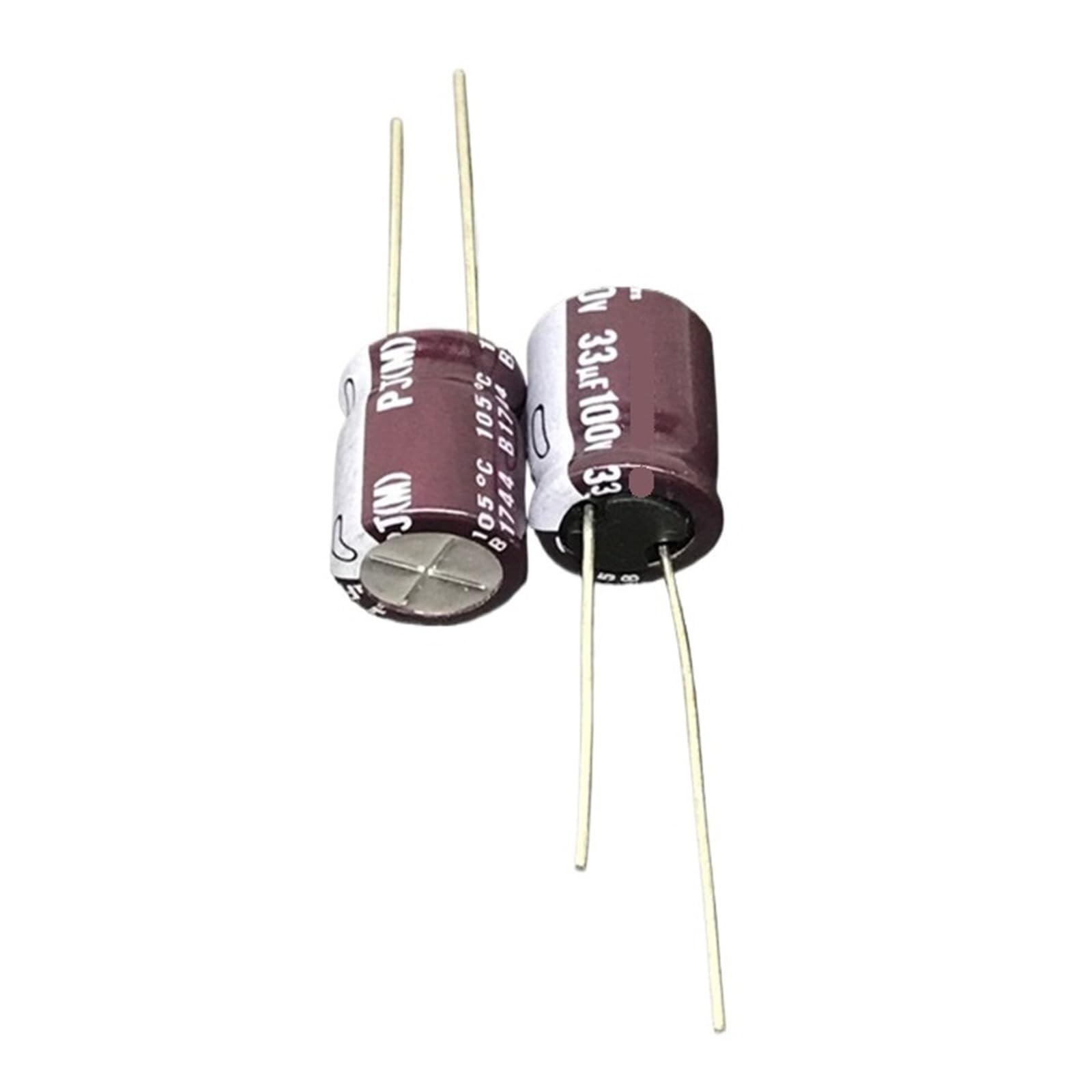 Condensateurs électrolytiques en aluminium 100V 33uF pour réparer un écran qui clignote