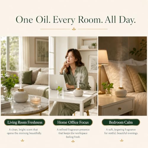 Image of AROMATICO Peppermint Diffuser Oil with Strong | Long-Lasting Aroma for Homes, Offices & Showrooms. Aromatherapy, Diffusers, Air Purifiers, Vaporizers - 250 ml