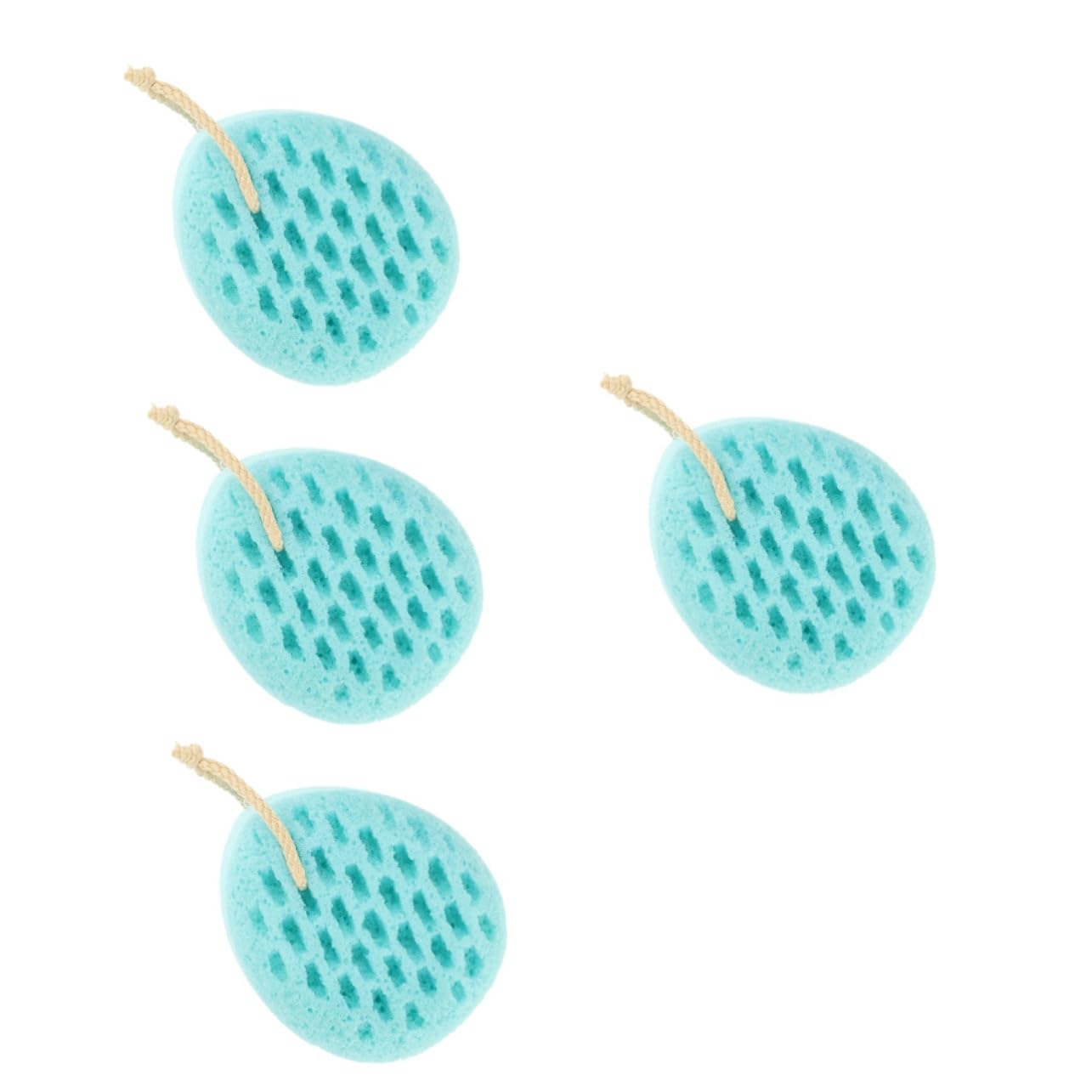 DOITOOL 4piezas Esponja De y Reutilizable Esponja Exfoliante Para Baño Para Limpieza Profunda y Rica Frutal