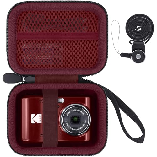 JUNENTER KODAK PIXPRO �t�����h���[�Y�[�� FZ55/FZ45/FZ43 16MP �f�W�^���J�����p�n�[�h�L�����[���[�P�[�X (���b�h�P�[�X�̂�)