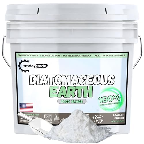 TradeGrade 100% Food-Grade Diatomaceous Earth – Bucket Powder | Organic, All-Natural DE for Garden, Home, Pets & More (1 Gallon)