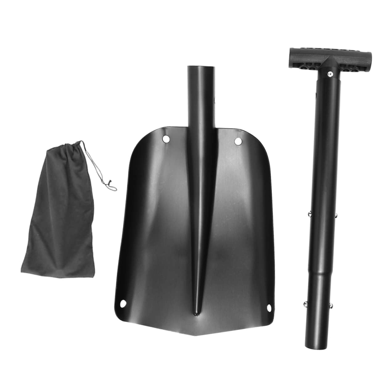 Supvox Autoschneeschaufel aus Aluminiumlegierung Abnehmbar und Ausziehbar Leichter Schneeräumer für Auto und Outdoor Camping im Winter