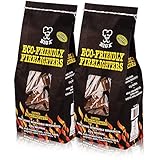 Respetuoso con el medio ambiente no txico encendedores 96 unidades, FSC aprobado, 100% reciclado perfecto para estufas, barbacoas, fogatas y chimeneas abiertas ? viene con TheChemicalHut Bolgrafo antibacteriano., x2