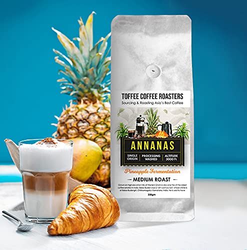 Image of Toffee Coffee Roasters Fermented Medium Roasted Coffee Sampler Pack Combo - Pack of 3x60gm (Tangerine, Papaia, Annanas) - Moka Pot