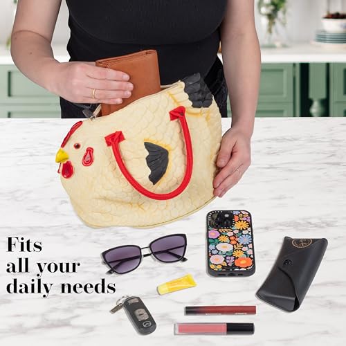Bolso tote de goma con asa superior para mujer miniatura 4