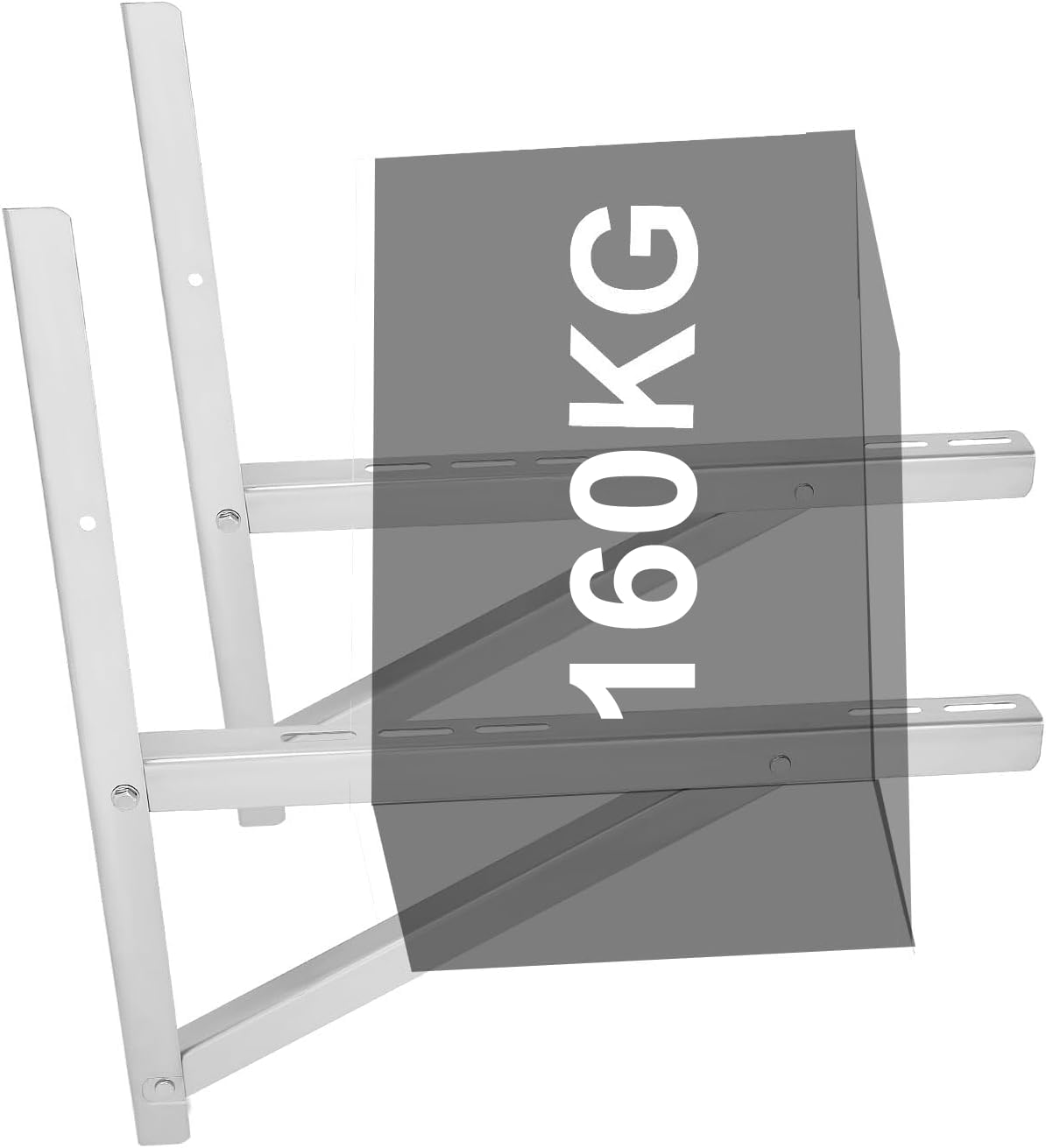 Soporte de montaje de acero inoxidable para sistemas de bomba de calor de aire acondicionado dividido sin conductos de 9000-36000BTU (triangular)