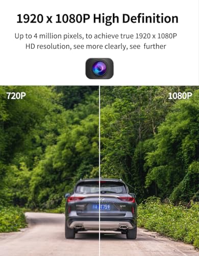 Image of Dash Camera for Car with 10.26 inch Touch Screen | Dual 1080P Front & Rear Cameras | 4+64GB | Android 10.0 | GPS | 4G Sim Connectivity | Bluetooth |ADAS | Live Remote Monitoring App dashcam