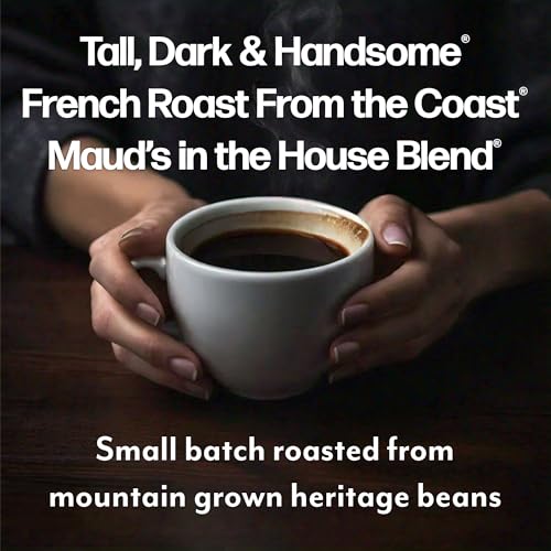 Image of Maud's Dark Roast, Medium Roast & French Roast Coffee Pods Bundle, 54 ct, Single Serve Pods - 100% Arabica Coffee, Compatible with Keurig K Cups Maker