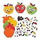 Baker Ross FN306 Apfel-Deko-Set - 8er-Pack, Herbstbasteleien für Kinder, Herbstdekorationen