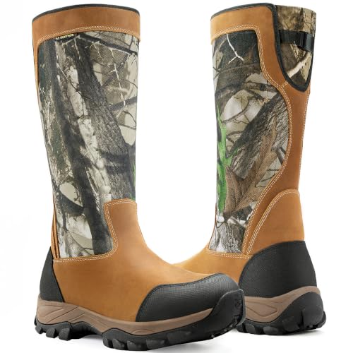 Snake-Proof-Boots-for-Men-1000D-Oxford-Waterproof-Hunting-Boots-16-Inch-Pull-On-Knee-High-Snake-Bite-Resistant-Coverage-for-Hunting-Farm-TrailsOutdoor-and-Dense-Brush-Hinking