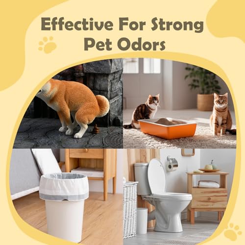 Image of Odor Eliminator for Pets - Enzyme Cleaner & Deodorizer Spray for Cat and Dog Urine, Carpet, Litter Box, and Home - Pet Pee Smell Remover（8.45 FL Oz）