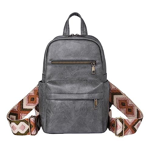 Sac à dos décontracté pour femme et sac bandoulière élégant en toile