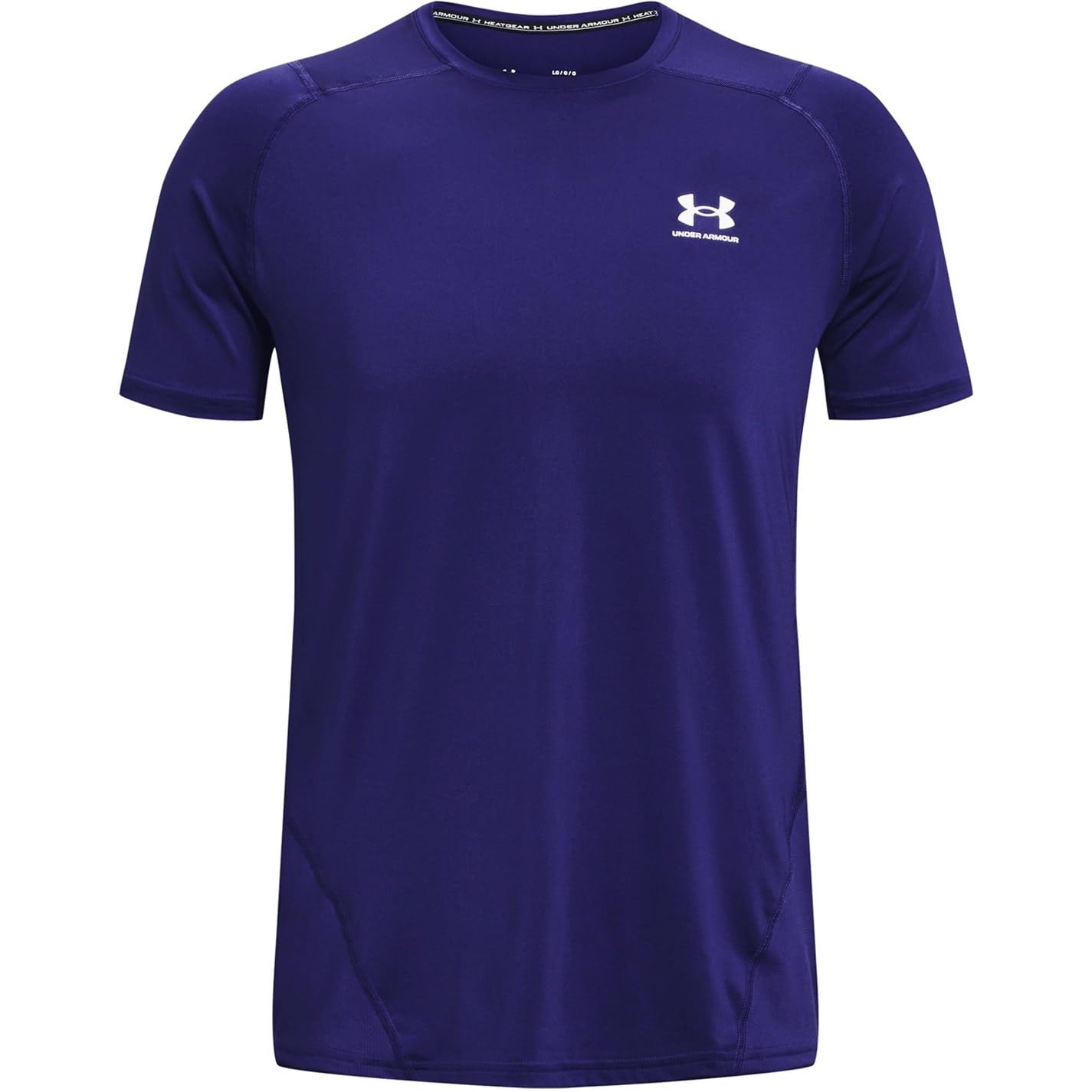 Under Armour Mens Short-Sleeves Men's HeatGear® Armour Fitted Short Sleeve, Sonar Blue, 1361683-468, MD