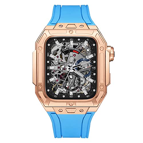 Bracelet Viton Apple Watch 45mm et boîtier antichoc carbone