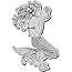Stampendous Cling Rubber Stamp, Mermaid Image