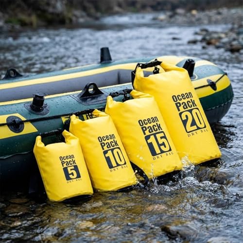 Image of Floating Waterproof Dry Bag for Kayaking Boating Paddle Boarding | 5L /10L /15L /20L /30L Lightweight Small Waterproof Backpack Keeps Gear Dry And Afloat For Hiking Camping Beach With Roll Top