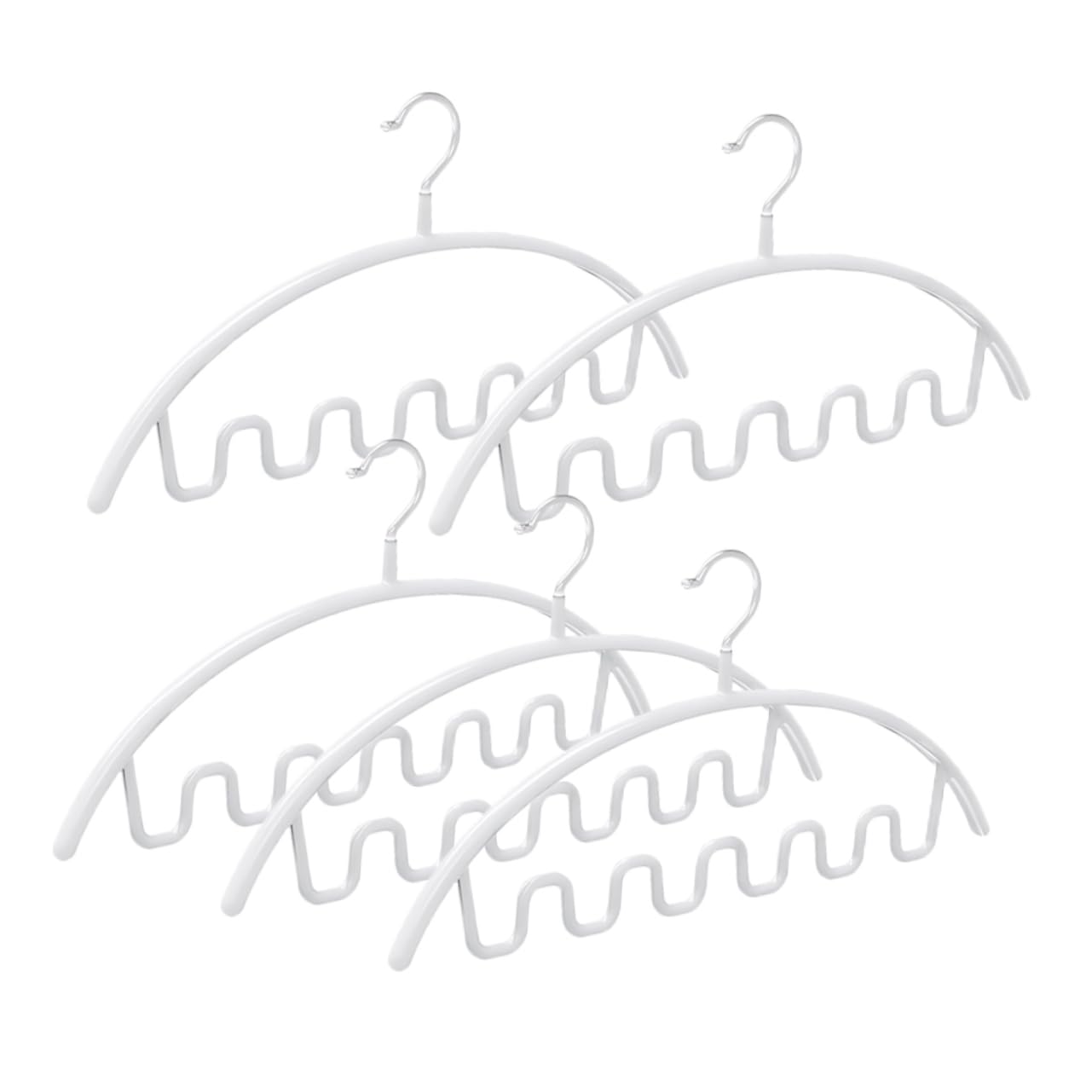 Ciieeo 5pcs Closet Hanger Versatile Scarf Tie and Belt Storage and Smooth for Home Hotel and Dorm Organization