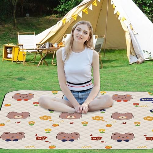 Couverture de pique-nique lavable et imperméable avec envers isolant de voyage - 3