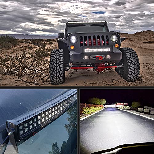 Nilight ZH114 42Inch 240W Curved Led Light Bar Spot Flood Combo Led Off Road Lights And 14Awg 5Pin Rocker Switch Wiring Harness Kit For Truck Atv Utv Suv Boat Jeep Lamp,2 Years Warranty thumb #5