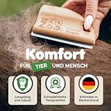 DR Zoo Hundebürste 'Robbi' – Hochwertige Fellwunder-Bürste als effektive Fellpflege für kleine und große Hunde, ideal zum Entfernen von kurzem Deckhaar mit Unterwolle